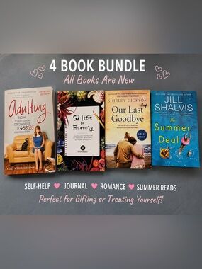 4 New Books Bundle | Adulting + Journal + Romance + Summer Reads